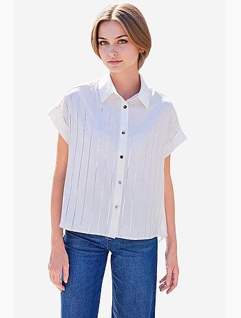 Camisa de rayas de manga corta bdart