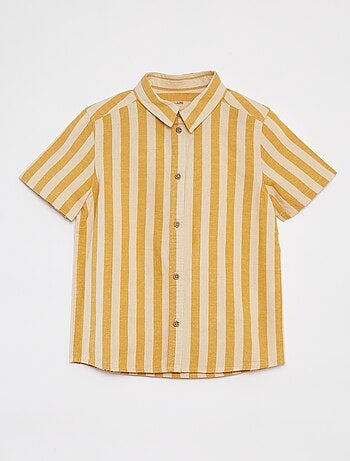Camisa de rayas de manga corta