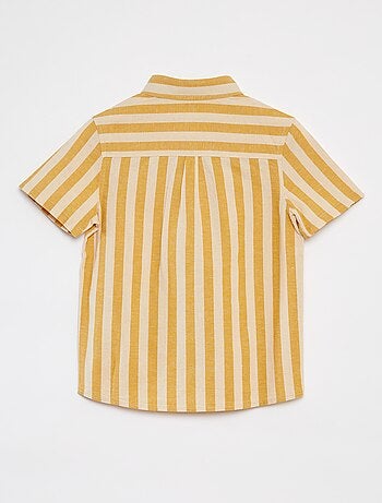 Camisa de rayas de manga corta