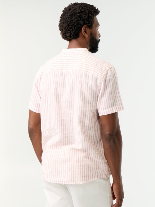 Camisa de rayas de manga corta - Kiabi