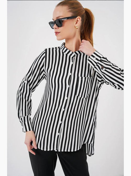 Camisa de rayas de manga larga bdart - Kiabi Camisa de rayas de manga larga bdart - Kiabi