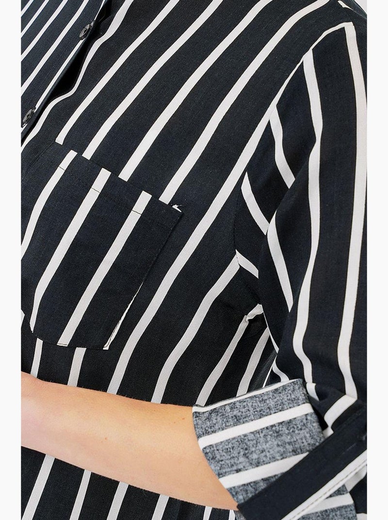 Camisa de rayas de manga larga bdart Negro - Kiabi