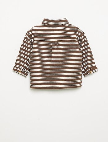 Camisa de rayas de manga larga