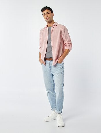 Camisa de rayas de seersucker