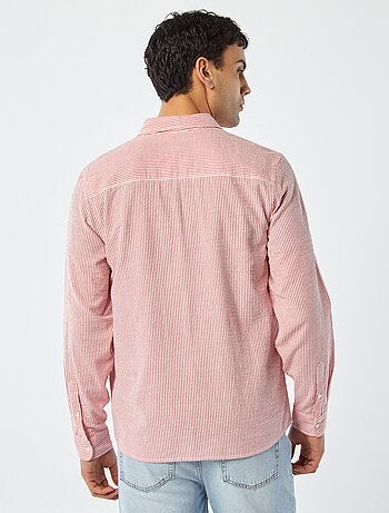 Camisa de rayas de seersucker