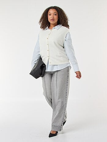 Camisa de rayas en algodón Oxford