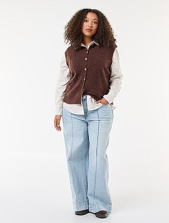 Camisa de rayas en algodón Oxford