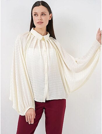 Camisa de rayas extragrande con botones bdart