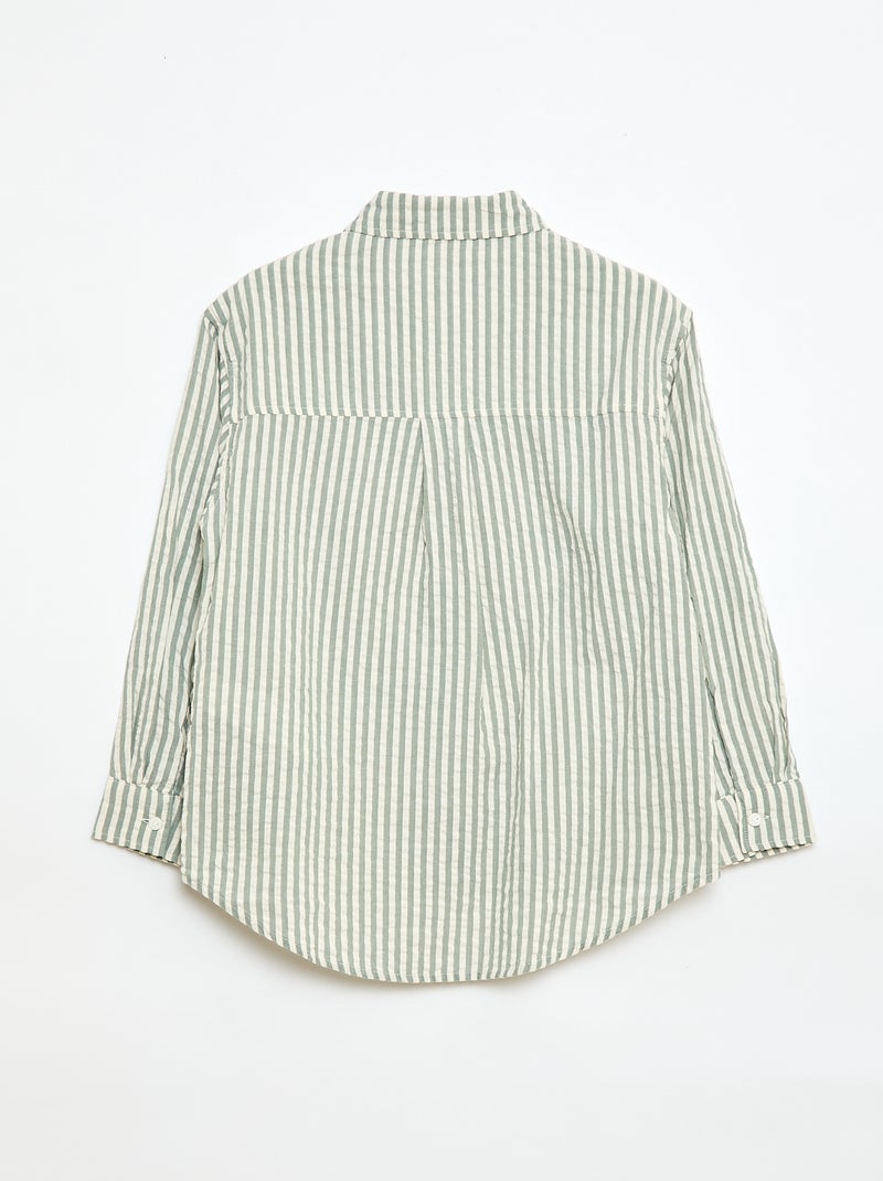 Camisa de rayas Kaki - Kiabi