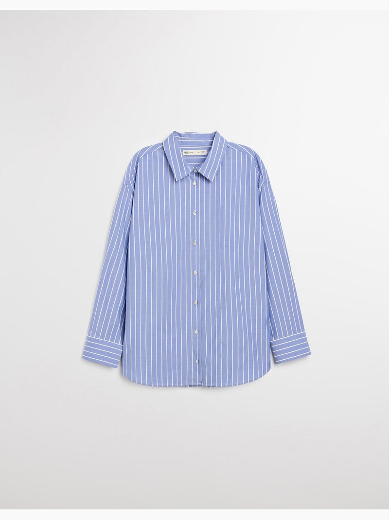 Camisa de rayas, MO Fashion Azul - Kiabi