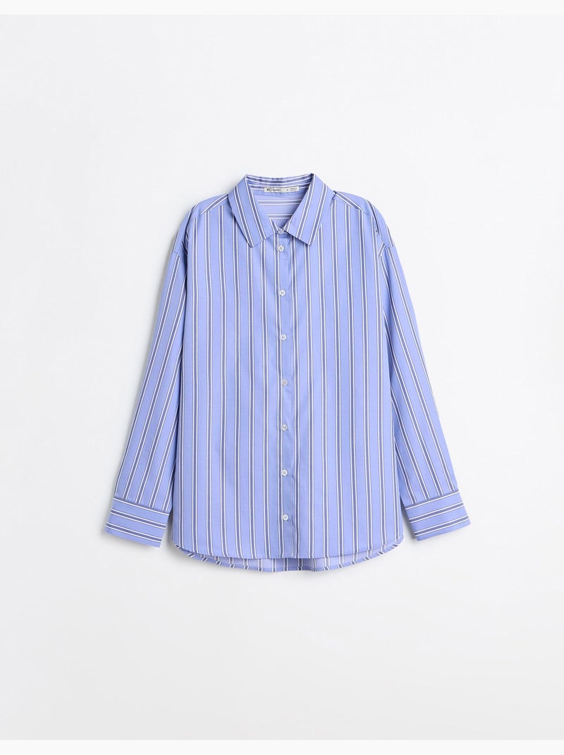 Camisa de rayas, mo fashion Azul - Kiabi