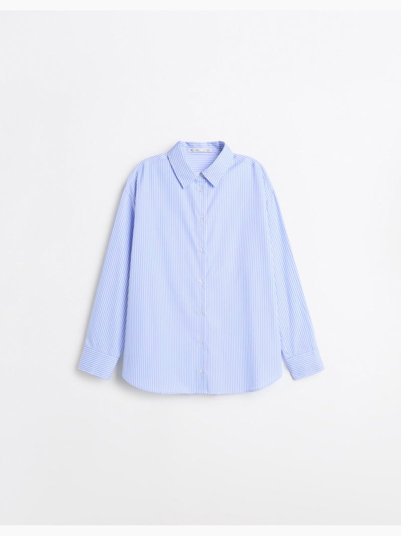 Camisa de rayas, mo fashion Azul - Kiabi