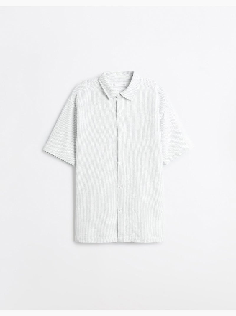 Camisa de rayas, mo fashion Azul - Kiabi