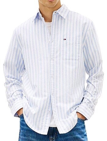 Camisa de rayas para hombre tommy hilfiger