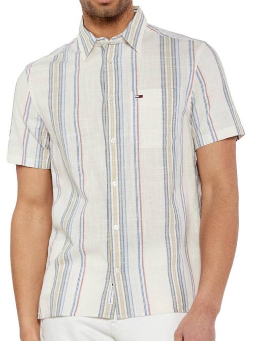 Camisa de rayas para hombre Tommy Hilfiger - Kiabi Camisa de rayas para hombre Tommy Hilfiger - Kiabi