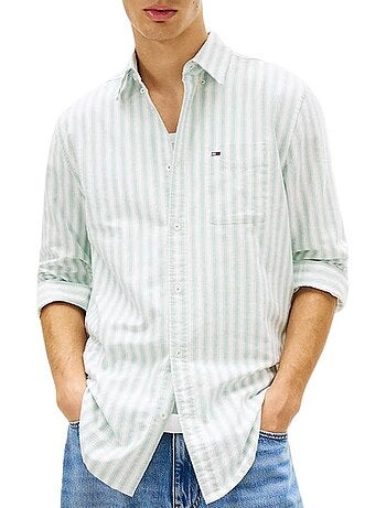 Camisa de rayas tommy hilfiger para hombre