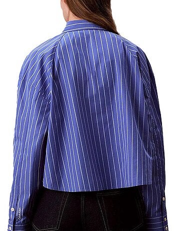 Camisa de rayas para mujer Calvin Klein Jeans Stripe Boxy