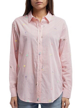Camisa de Rayas para Mujer Teddy Smith