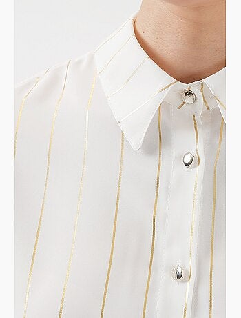 Camisa de rayas plateadas bdart