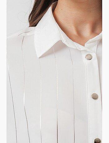 Camisa de rayas plateadas bdart
