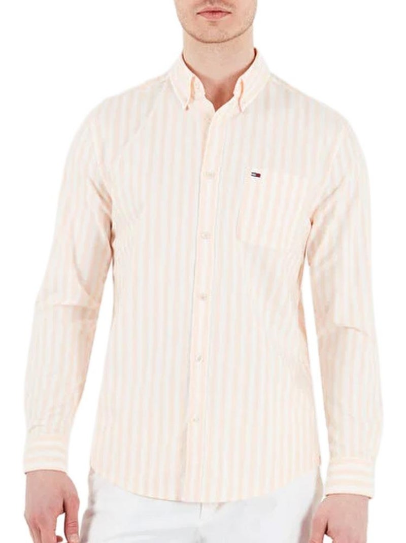 Camisa de rayas tommy hilfiger para hombre Beige - Kiabi