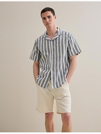 Camisa de resort con lino, MO Fashion