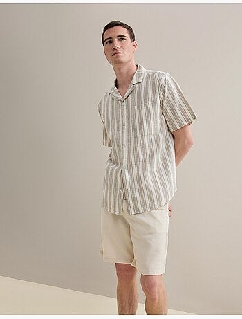 Camisa de resort con lino, MO Fashion