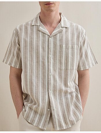 Camisa de resort con lino, MO Fashion