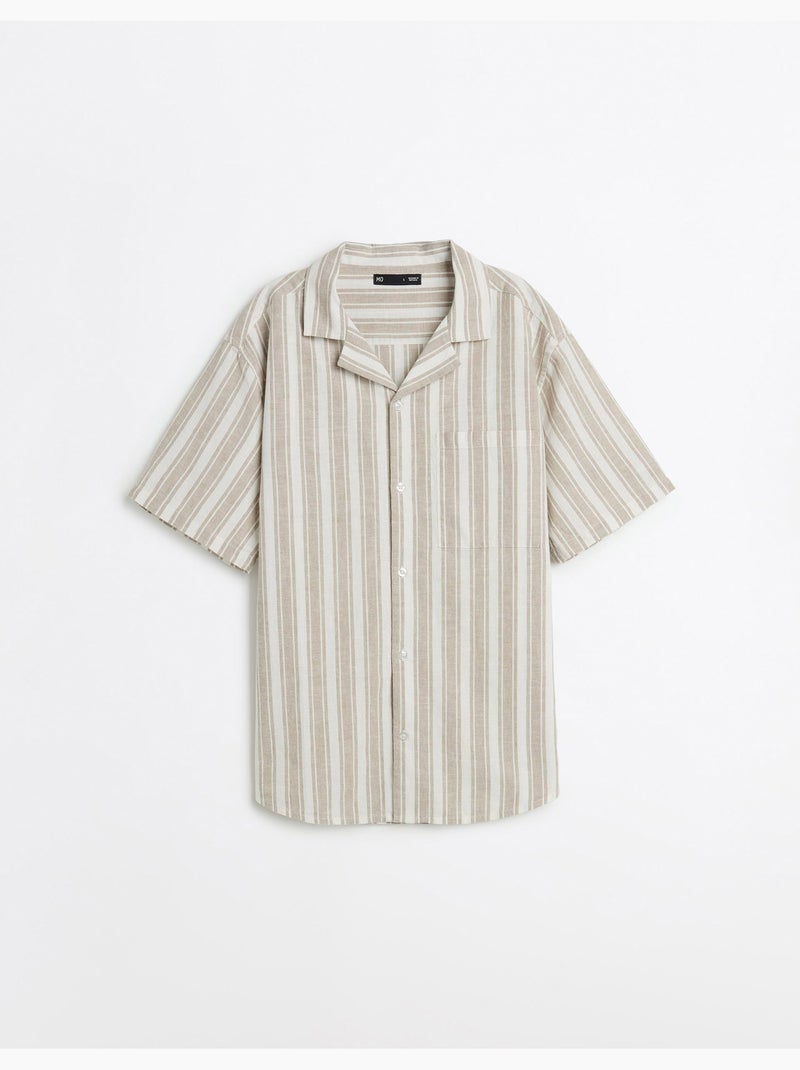 Camisa de resort con lino, MO Fashion Beige - Kiabi