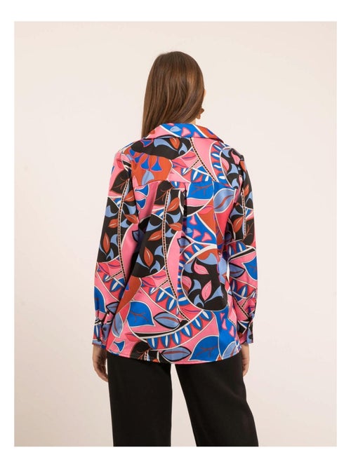 Camisa de satén estampada OLIDA - Kiabi