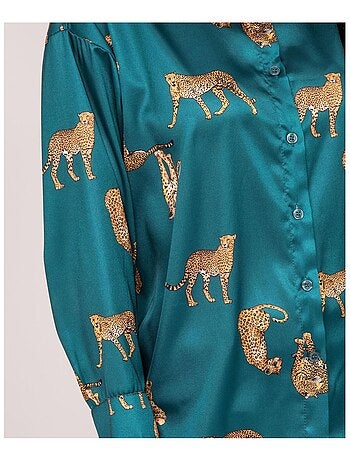 Camisa de satén estampada ORACIO