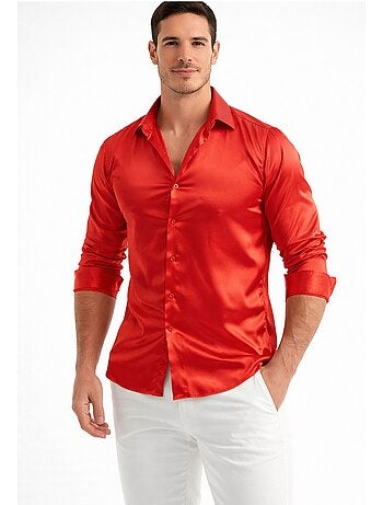 Camisa de satén Kebello