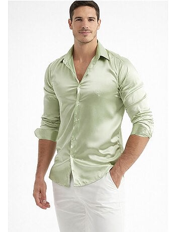 Camisa de satén Kebello