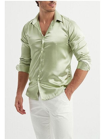 Camisa de satén Kebello
