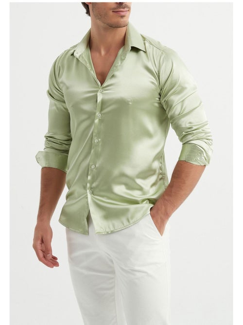 Camisa de satén Kebello - Kiabi Camisa de satén Kebello - Kiabi