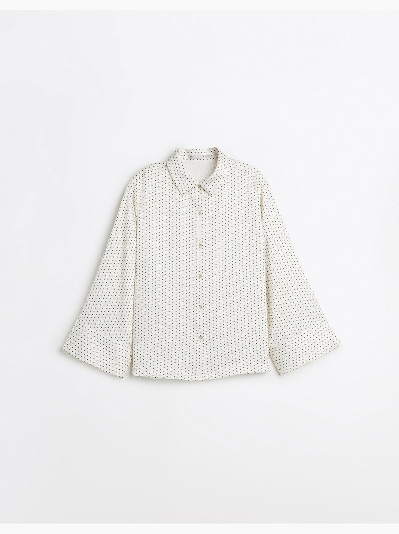 Camisa de satén, MO Fashion Beige - Kiabi