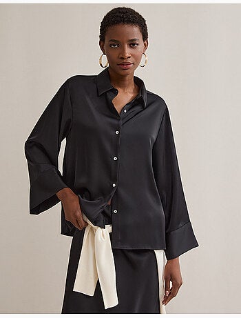 Camisa de satén, MO Fashion