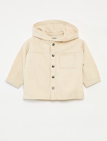 Camisa de twill con capucha