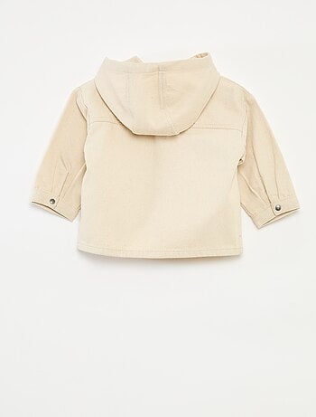 Camisa de twill con capucha