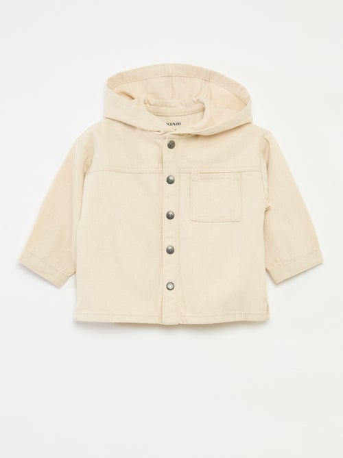 Camisa de twill con capucha - Kiabi