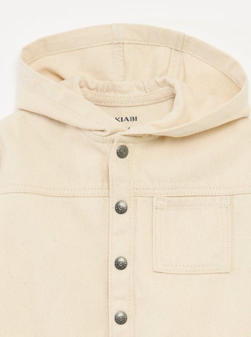 Camisa de twill con capucha - Kiabi