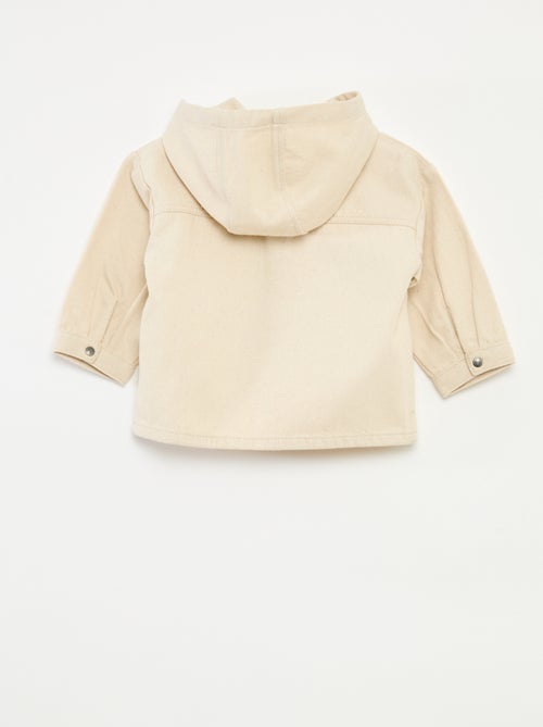 Camisa de twill con capucha - Kiabi