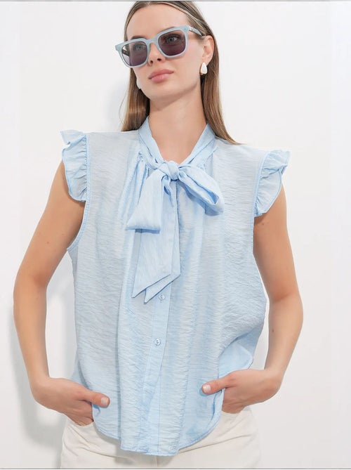 Camisa de viscosa y nailon bdart - Kiabi Camisa de viscosa y nailon bdart - Kiabi