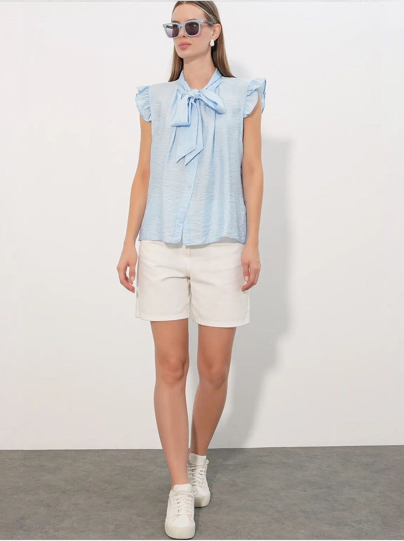 Camisa de viscosa y nailon bdart Azul cielo - Kiabi