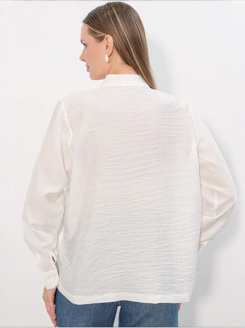 Camisa de viscosa y nailon bdart - Kiabi Camisa de viscosa y nailon bdart - Kiabi
