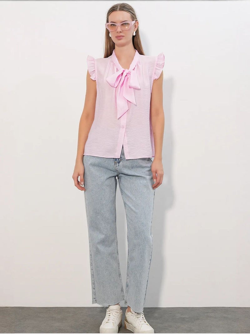 Camisa de viscosa y nailon bdart Rosa claro - Kiabi