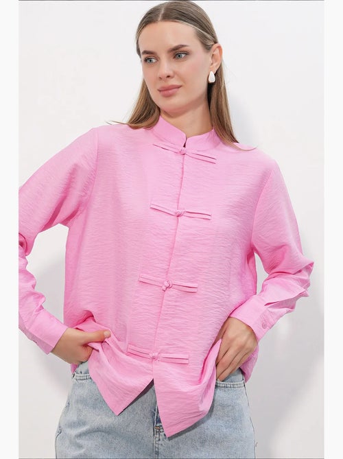 Camisa de viscosa y nailon bdart - Kiabi Camisa de viscosa y nailon bdart - Kiabi