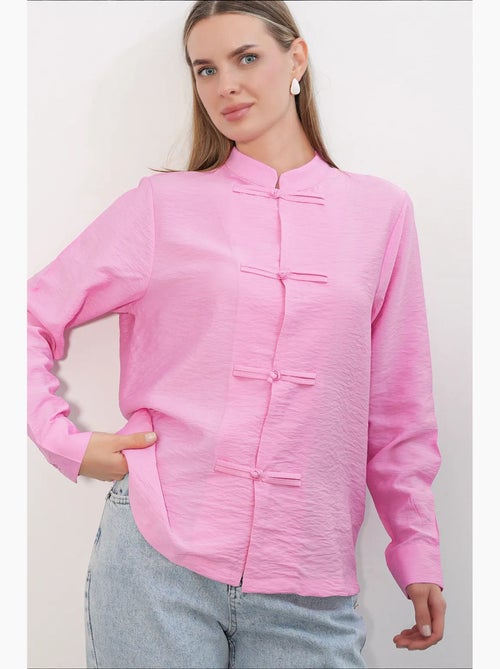 Camisa de viscosa y nailon bdart - Kiabi Camisa de viscosa y nailon bdart - Kiabi