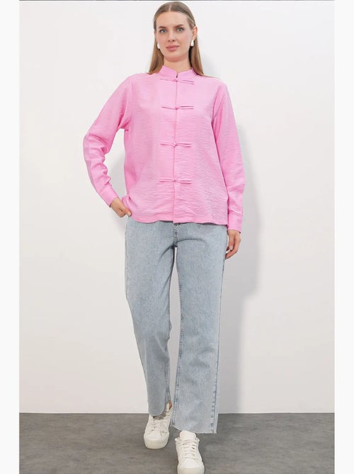 Camisa de viscosa y nailon bdart - Kiabi Camisa de viscosa y nailon bdart - Kiabi