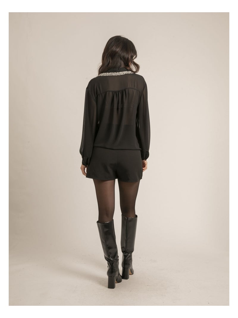 Camisa de voile OLLIE Negro - Kiabi